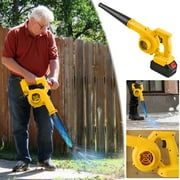 Cevemin Leaf Blower, Lightweight Leaf Blower for Patio Cleaning, Lawn Care, Blowing Leaves and Dust, etc, Adjustable Speed, Camping, Rowing or Floating Inflator